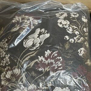 Floral Patterned Throw Pillow